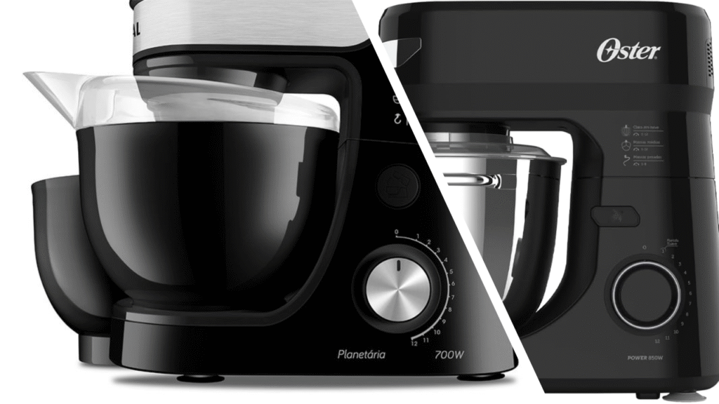 Batedeira Planetária Platinum Mondial BP-01P vs Oster Bowl Inox III: Qual a Melhor Escolha para Sua Cozinha?