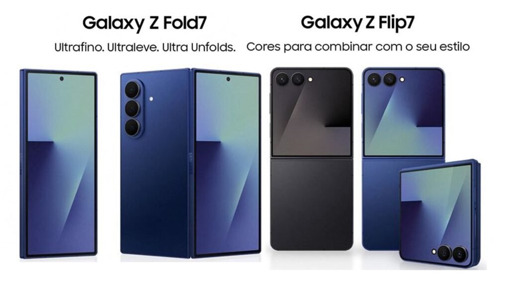 Samsung Galaxy Z Fold7 e Z Flip7: Os Dobráveis Mais Avançados de 2025