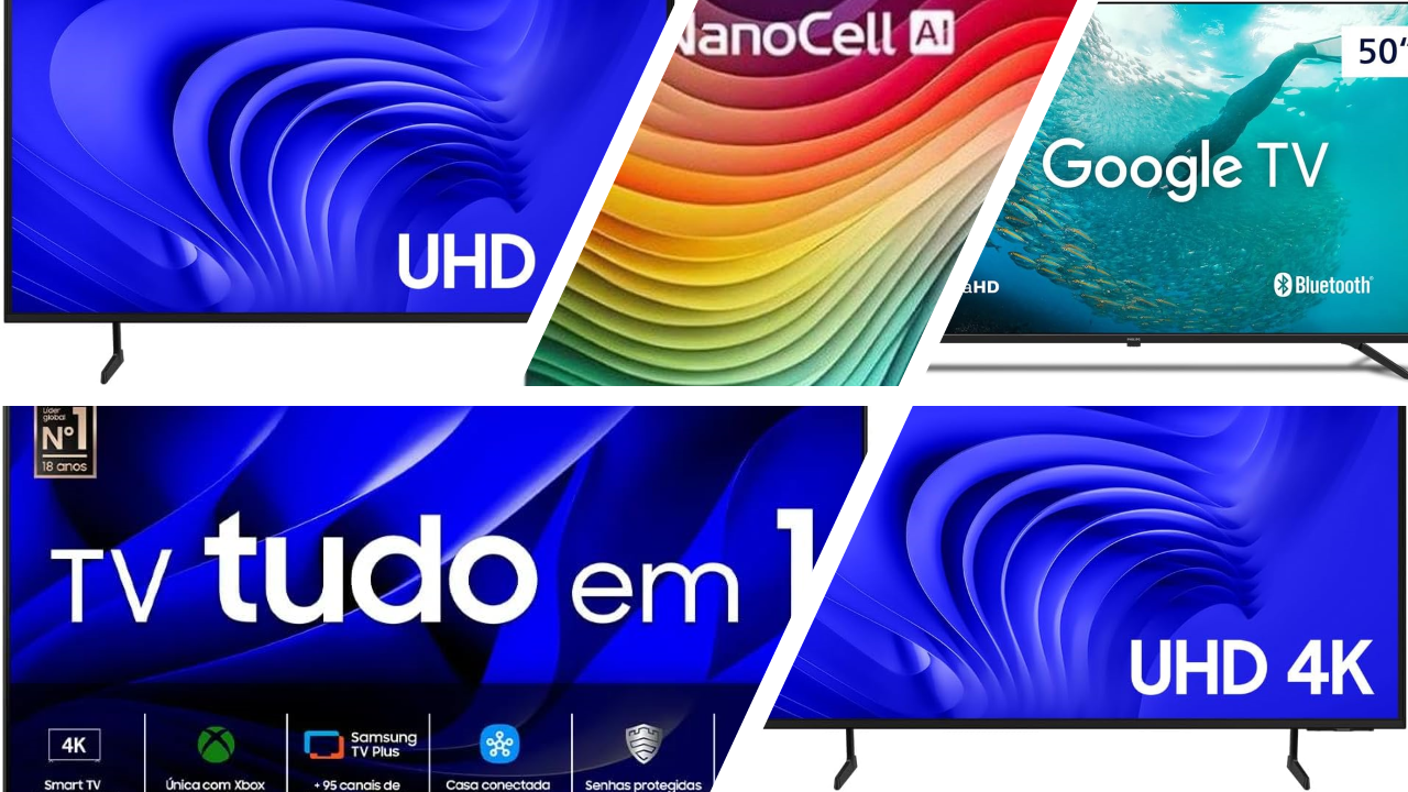 As 5 Smart TVs 4K de Entrada Mais Vendidas em Julho de 2025: