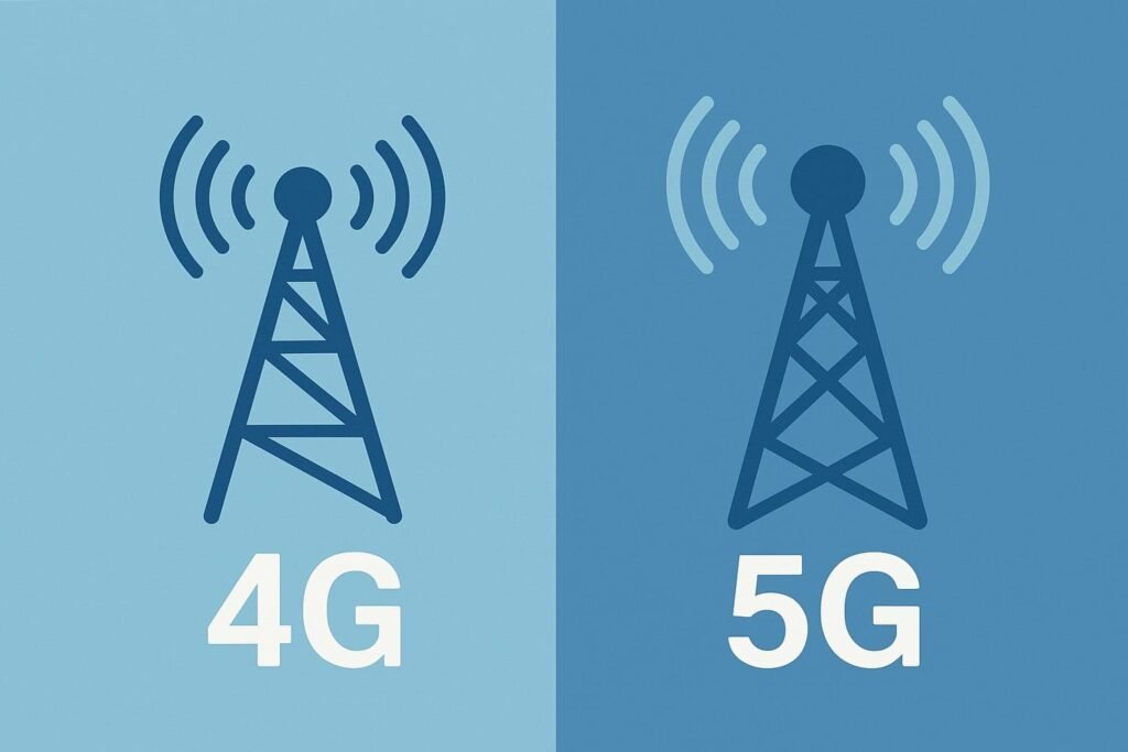 Rede 4G vs Rede 5G